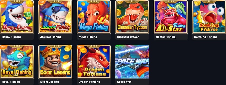 Fish Shooting Games available in Pesowin